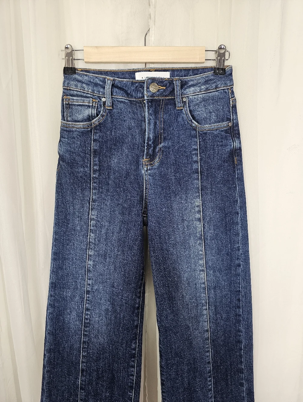 Risen High Rise Wide Leg Trouser Jeans Size 0/24 - Picture 4 of 10